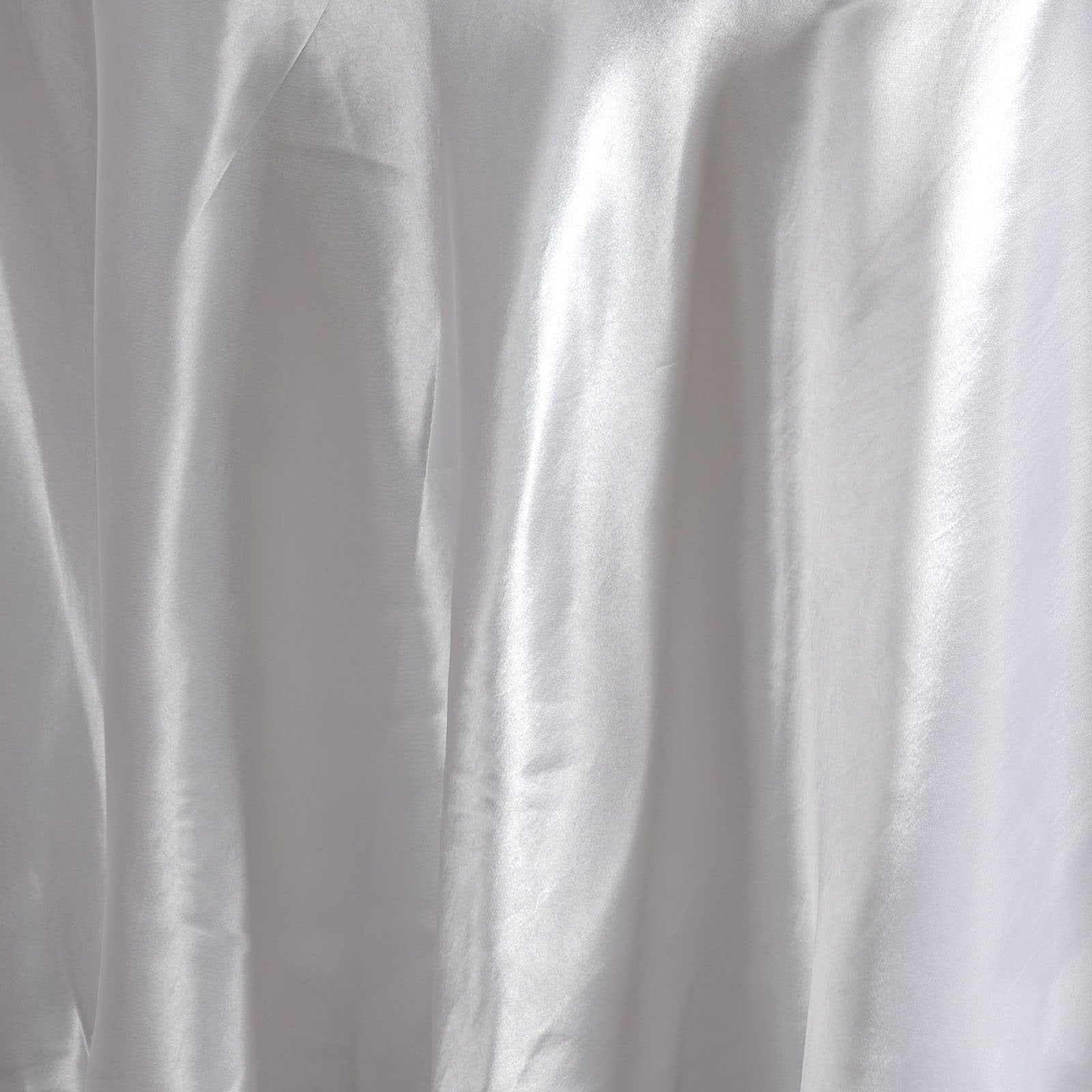 Balsacircle 108-Inch White Round Satin Tablecloth Table Cover Linens For Wedding Party Catering Kitchen Dining Events Kitchen Di